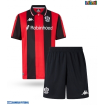 Camisa de Futebol OGC Nice Equipamento Principal Infantil 2025-26 Manga Curta (+ Calças curtas)